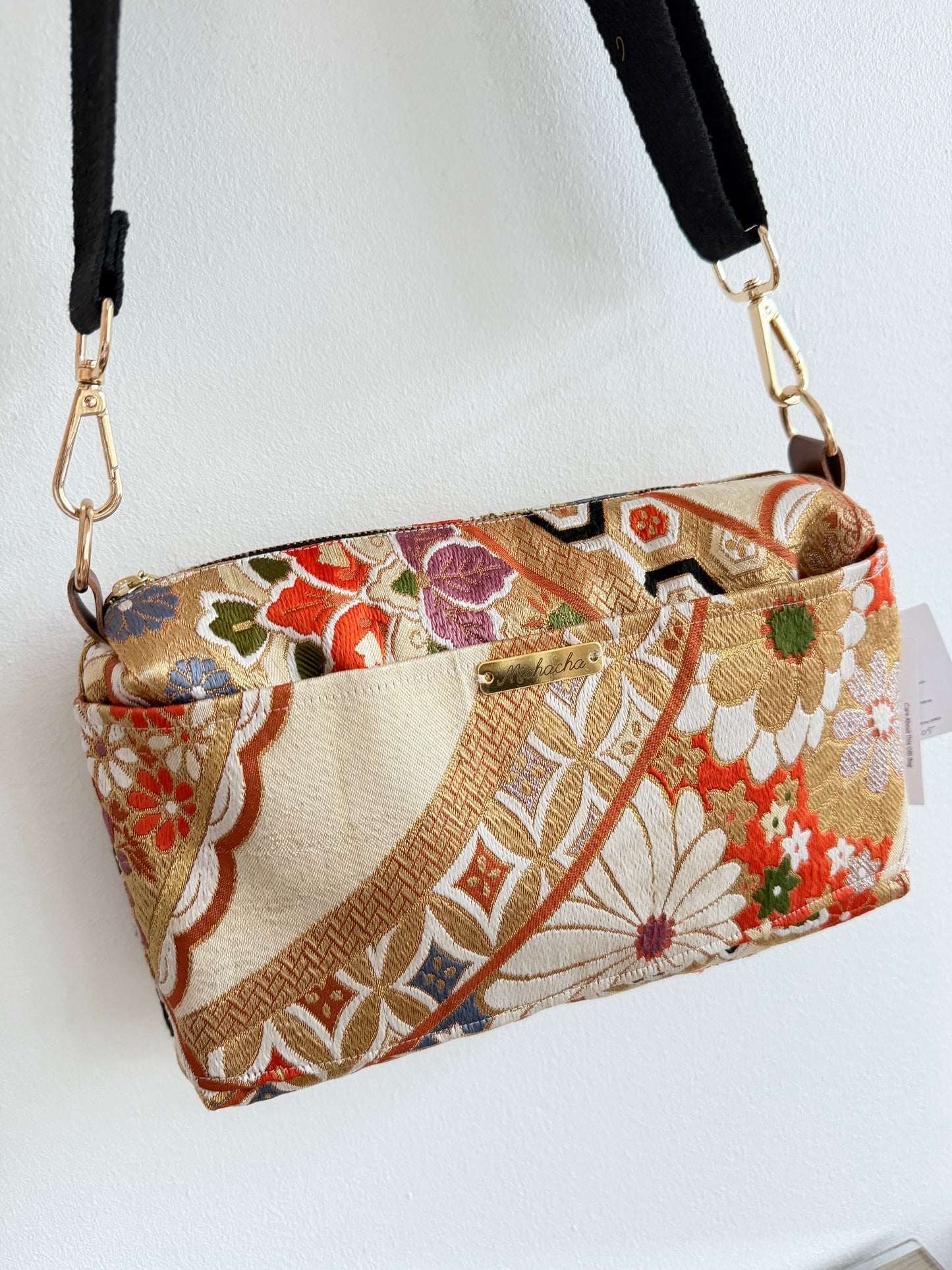 Obi shoulder bag (Kimono Upcycle ) 23 )